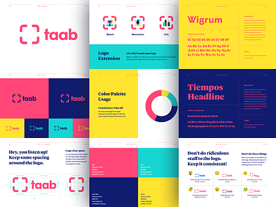 Taab Brand Guide brand brand guide color palette identity logo style guide typography