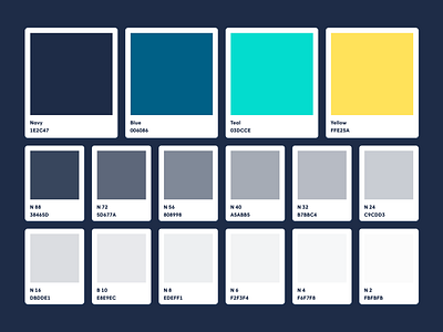 Color Palette - 03 - Sea Dweller brand brand guide brand identity color colors palette style guide ui