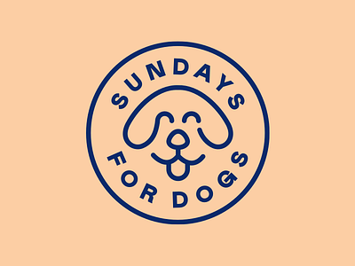 Sundays for Dogs 🐶 badge brand brand identity dog dog food illustration line art logo seal start up