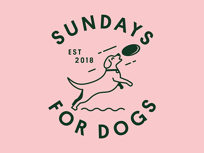 Sundays For Dogs badge brand brand identity branding dog icons illustration startup typography