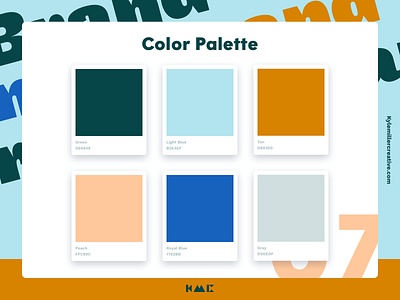 Color Palette 07 brand brand guide brand identity branding color palette colors illustration styleguide typography
