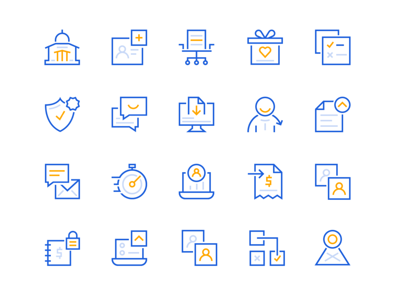 HR Icon Set benefits hr brand designer iconography icon brand identity branding illustration