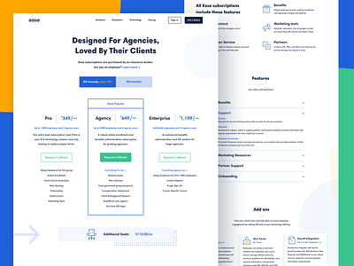 Pricing Page benefits brand identity branding hr icon illustration landing page pricing pricing guide pricing page saas saas landing page typography ui