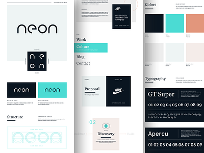 Neon Brand Identity brand brand designer brand identity branding icon icons logo logo designer type typography