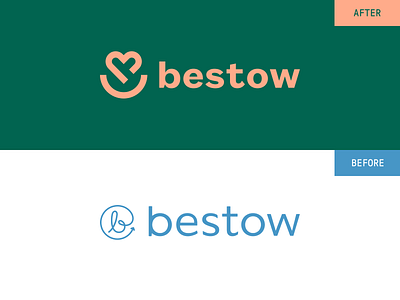 Bestow - Before & After brand brand identity branding branding agency health insurance logo logo designer logos logotype rebrand