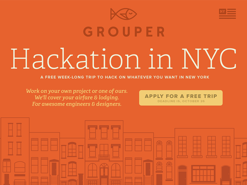 Grouper [GIF] branding grouper nyc web design