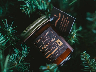 Cabin Feels brand brand identity branding branding agency branding design candle label labels packaging