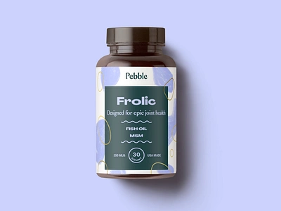 Pebble Label brand design brand identity branding consumer consumer branding direct to consumer dtc label labeldesign lables packaging packaging design pills procreate subscription textures