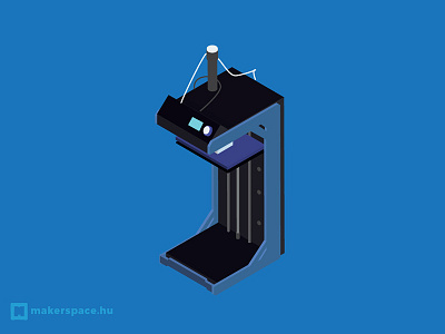 Makerspace - 3d Printer 3d printer isometric maker maker movement makerspace