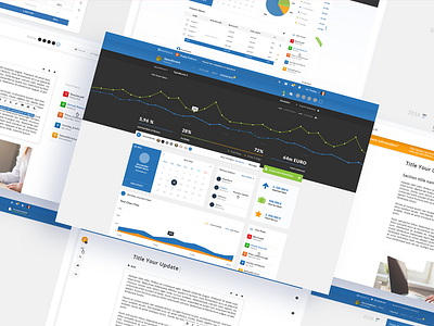 Investment management platform screens ui