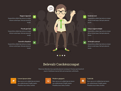 Hungarian Scouts webpage boyscouts design flat design layout scout scouts ui web webdesign webpage