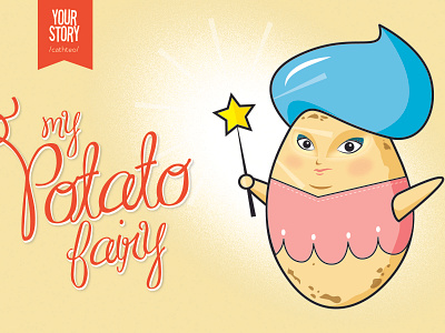 Potato Fairy design graphic design illustration vector