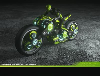 NVIDIA Graphics Chariot Creation 3d c4d 三维 原创 建模 战车 摩托 概念 渲染 灵感 炫酷 设计 速度