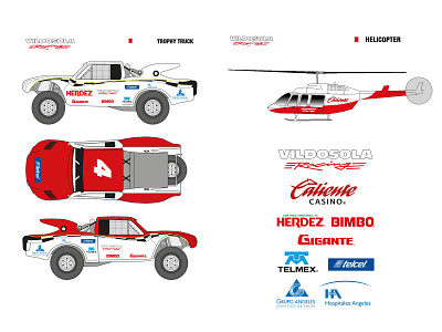 Diseño Gráfico para vehículos de Vildosola Racing advertising branding