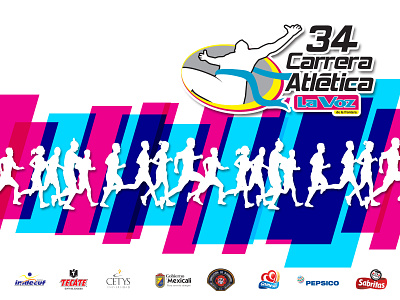 Imagen de Carrera Atlética de La Voz de la Frontera advertising design