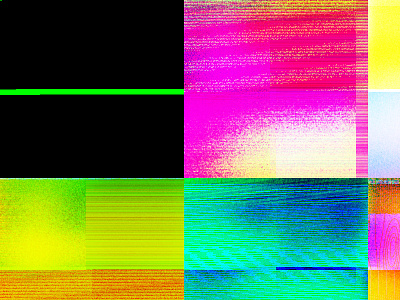 Photoshop Glitch bright distortion glitch neon noise rgb