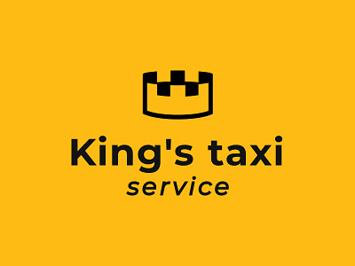 King's taxi checkers crown king logo logo for sale taxi unused