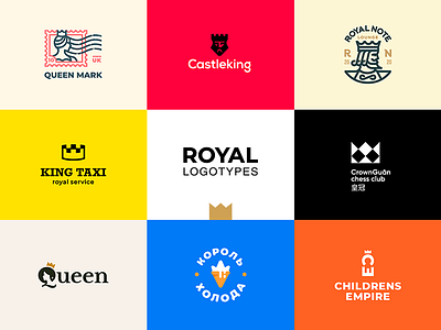 Royal Logotypes branding crown graphicdesign king logo logoideas logoidentity logomaker logomark logomarks queen royal