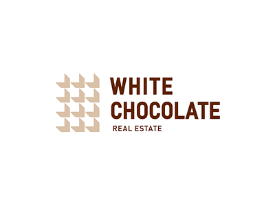 White Chocolate branding chocolate graphicdesign home house logo logodesign logomark logotype real estate residental white chocolate