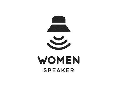 Woman Speaker branding design graphicdesign hat logo logodesign logoidea logomark logotype speak speaker talk woman