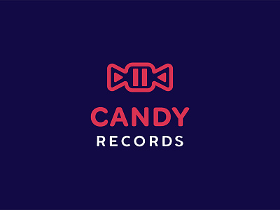 Candy records branding button candy cinema design graphicdesign logo logodesign logomark logotype play production records video