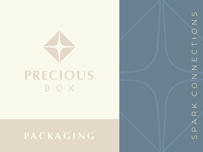 Precious box branding gift graphicdesign logo logodesign logomark logotype packaging precious spark