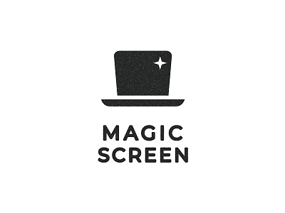 Magic screen branding design graphicdesign hat laptop logo logodesign logomark logotype magic screen top hat