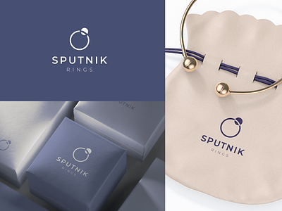 Sputnik branding companion design graphicdesign icon logo logodesign logomark logotype negative space planet rings satellite space sputnik vector wedding wedding rings