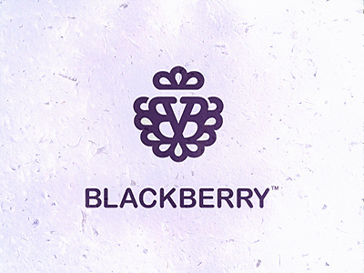 Blackberry berry king lion monogram