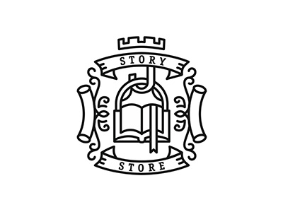 Story blazon book history scroll shop store story