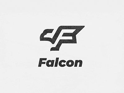 Falcon bird bird logo falcon flag letter f wings