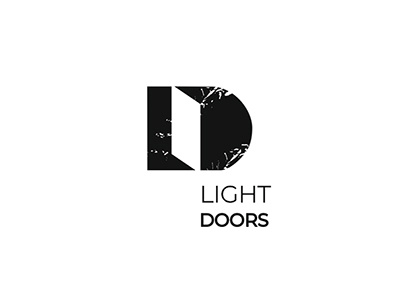 Light doors. concept door ld light logo
