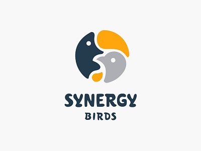 Yin Yang birds bird cock logo rooster synergy toucan yin yang