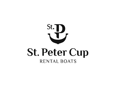 Peter cup boat logo logodesign monogram sail