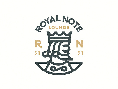 Royal Note king logo logo for sale music note royal unused