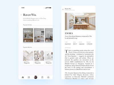 Daily UI #002 - Home Magazine App app daily 100 challenge home house magazine uidesign user interface uxdesign