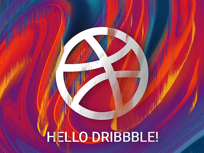Lets get this party started! abstract color dirbbble hello logo newbie