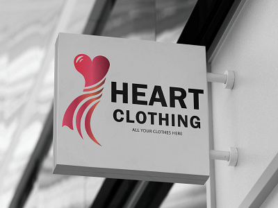 HEART CLOTHING branding design graphic design illustration logo logo design vector
