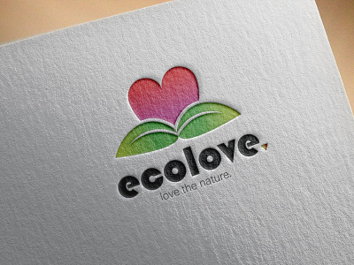 ECO LOVE branding design graphic design illustration logo logo design typography vector