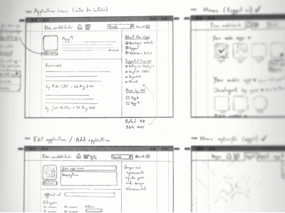 Lupaduppa — wireframes sketch wireframe