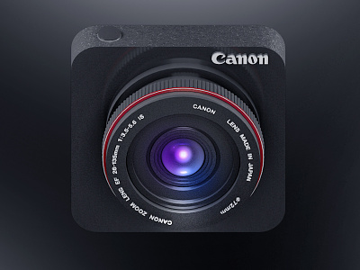 Canon Icon Design 3d app apple camera canon cinema 4d design dslr icon ios iphone
