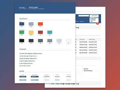 UI Styleguide button color palette forms list states styleguide typography web web design