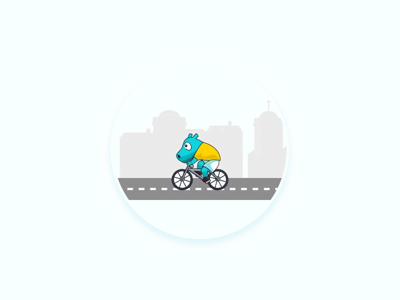 New Shot - 07/13/2017 at 10:00 AM animation bicycle dribbble gif hippo loading mac sport ue ui ux