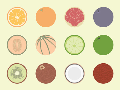 Fruit artwork flat flat design fruit illustration juice