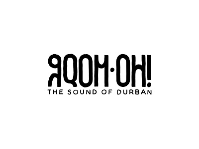 Gqom Oh! durban gqom logo logo design music music label south africa type zulu