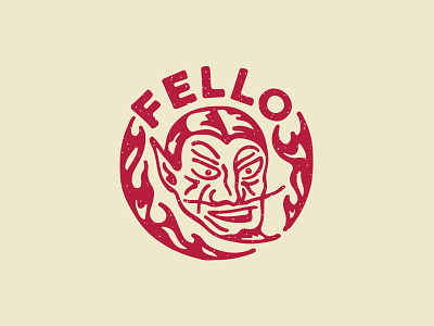 Fello Bistrot bistrot charachter devil fire flame logo logo design restaurant type