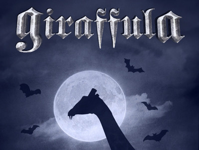"Giraffula" Movie Poster giraffe horror movie poster vampire