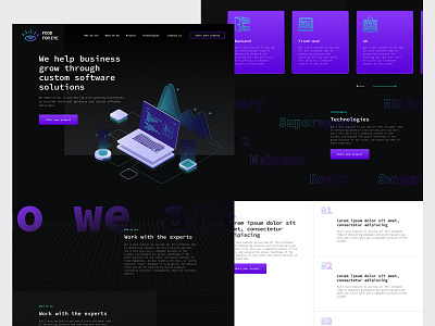 Website for Software House design desktop digital freelance design logo ui website