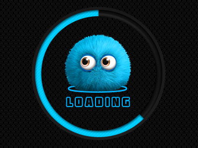 Vpn Monster loading blue icon loading monster