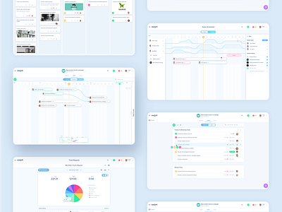 Work management app screens app awork friendly happy pm sketch tool ui ux web